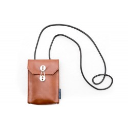 手機包(直款) 啡色 單肩包 側袋 繩袋 旅行包