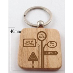 Inspirational Wood Keychain...