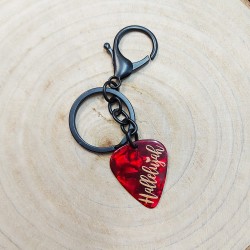 Guitar Pick Keychain with...